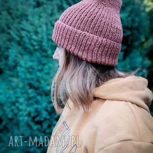 pomysł co pod choinkę Przytulna czapka beanie z wełny merino