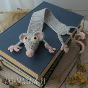 zakładka do książki szczurek dla dziecka, prezent czytelnika