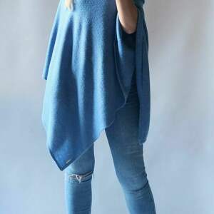 klasyczne gładkie ponczo - Bellafeltro poncho