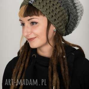 czapka dreadlove triquence 25 - khaki dready, dredy, rasta prezent