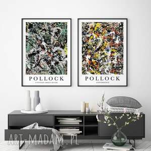 hogstudio zestaw plakatów pollock - format 30x40 cm, plakat do salonu, plakaty