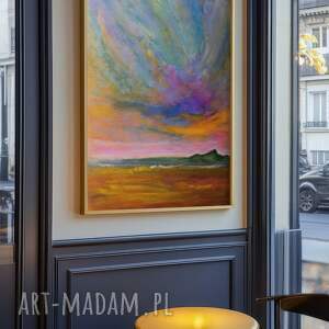 plakat A3 niebiański niepokój reprodukcja pasteli olejnych grafika, obraz