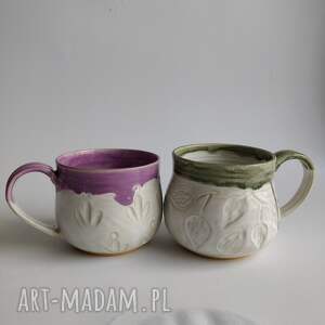 handmade ceramika zestaw dwóch kubków