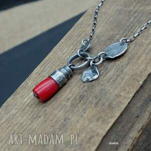 oryginalny prezent, koral - naszyjnik 09 z korala, biżuteria autorska