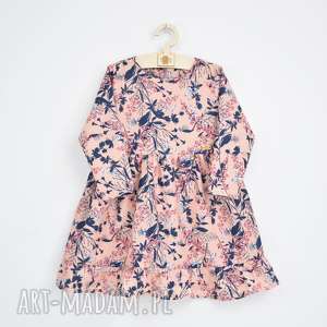 sukienka listki i kwiaty z falbanka - noeli ubranka