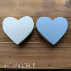 Magnesy serduszka 2 szt, drewniane