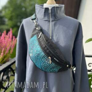 Nerka BEBOKI „Turquoise Paisley” miniportfelik gratis, handmade