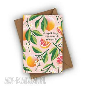 czarnaowcakarteczki kartka urodzinowa - wszystkiego, co przynosi uśmiech