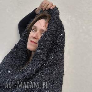 artystyczny komin gigant, wytkany ręcznie na krośnie, tkactwo, żakard, tkanina