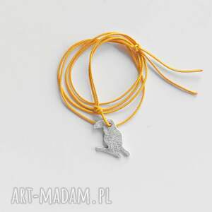 prezenty na święta, tukan wisiorek srebro, sznurek