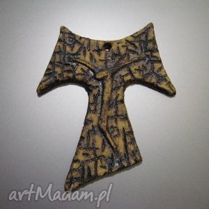 ręczne wykonanie ceramika krzyż „ franciszkańska tauka i”