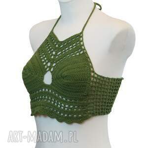 top / bralet na szydełku lato ze 100 procent bawelny rozmiar m