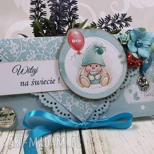 handmade scrapbooking kartki kartka z okazji narodzin dziecka (k30)