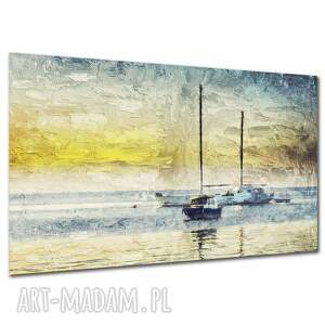 Obraz na płótnie Jachty nad morzem 120x80 cm