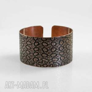 Salamandra - miedziana bransoletka (2506 01) unikat