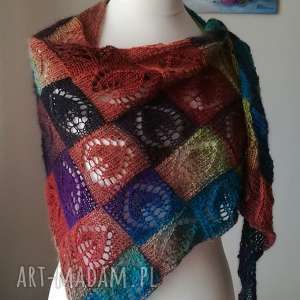 handmade chustki i apaszki autumn leaves dianna jesiennie