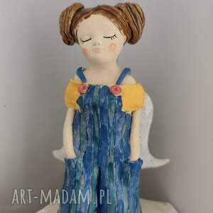 Prezent anioł ceramiczny, chrzest, komunia