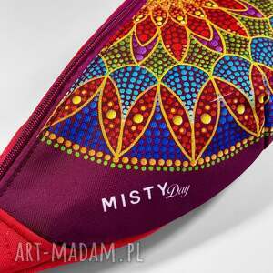 Kolorowa nerka z mandalą - prezent torebka