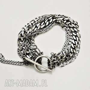 kszu - multi chain silver bracelet, oksyda minimalizm, lifestyle, łuńcuszki