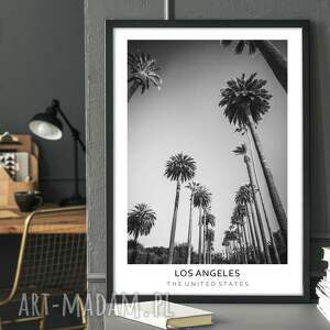 plakat czarno biały - kalifornia, los angeles 40x50 cm 8 2 0020, plakaty