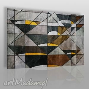 obraz na płótnie - abstrakcja geometria - 120x80 - VAKU DSGN obrazy