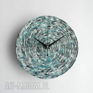 handmade zegary pleciony zegar z ekologicznej wikliny