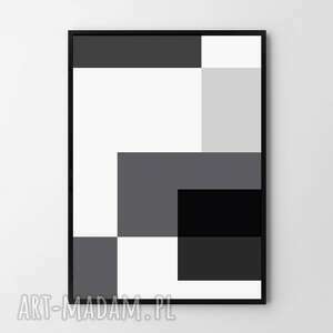 plakat obraz abstrakcja gray 50x70 cm b2