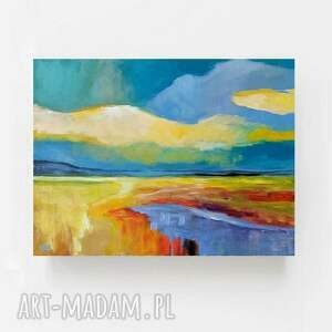 fioletowa rzeka - obraz akrylowy formatu 40/30 cm