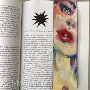 Prezent Zakładka papierowa Luminous ręcznie malowana akwarela