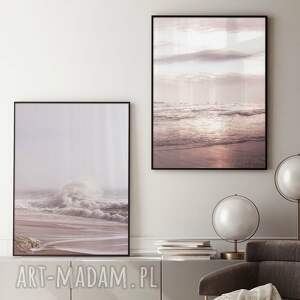 zestaw plakatów - 50x70 cm natura i morze 87, pejzaż plakaty do salonu plaża