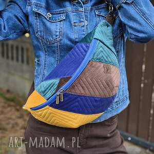 Kolorowa nerka XXL damska patchworkowa handmade