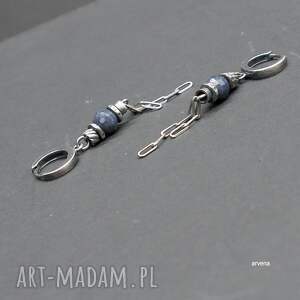 016, szafiry biżuteria, wiszące kolczyki