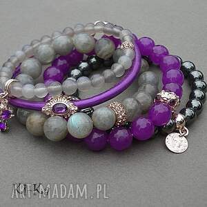 handmade violet and grey set