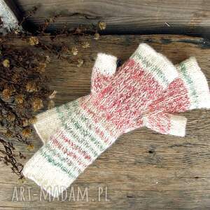 świąteczne prezenty Mitenki Candy, z długim mankietem, kolorowe