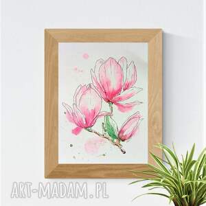 akwarela - magnolie