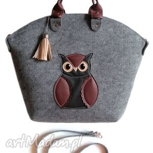 handmade na ramię big owl bag