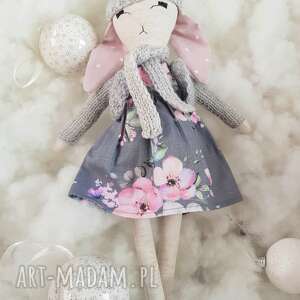 tilda królik edycja zimowa lalka dekoracja, prezent dziewczynki