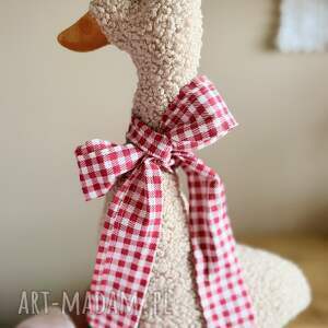 Przytulanka gąska boucle - miękka maskotka handmade