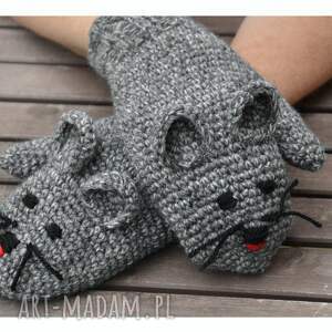 ręcznie zrobione rękawiczki zimowe myszki/jednopalczaste rękawice/ rękawiczki