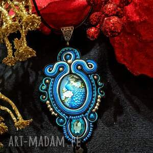 Wisiorek, zawieszka sutasz nane paw ( biżuteria - niebieski)