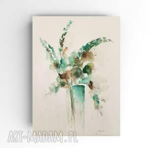 formatu 32/24 cm, kwiaty, akwarela