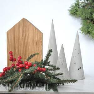 handmade pomysł na świąteczne prezenty domki skandynawskie - dębowe
