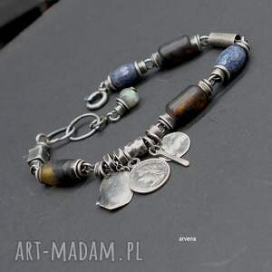 uteria, szafiry, modna bransoletka, bursztyn biżuteria