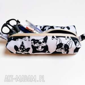 Piórnik w pieski z imieniem - ręcznie szyte etui