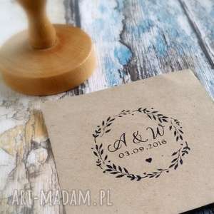 stemple stempel ex libris 50x50 wianek 1