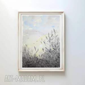 Oryginalna akwarela A3 Łąka - Małgorzata Domańska - art-Madam.pl