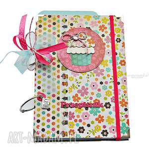 ręcznie zrobione scrapbooking albumy słodki przepiśnik z babeczką