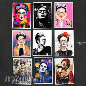 być jak frida 2 - zestaw 9 grafik 13x18 cm prezent, prezent dla fana fridy