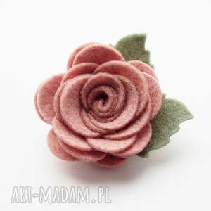 handmade ozdoby do włosów spinka do włosów różyczka cameo