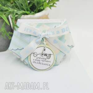 kartka gratulacyjna z okazji narodzin - mini pampers chłopięcy, scrapbooking
